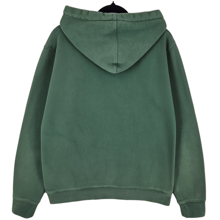 Stussy Dark Green Embroidered USA Made Hoodie Size M