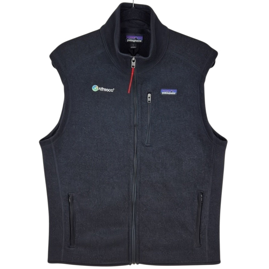 Patagonia Black Fleece Zip Vest Size L