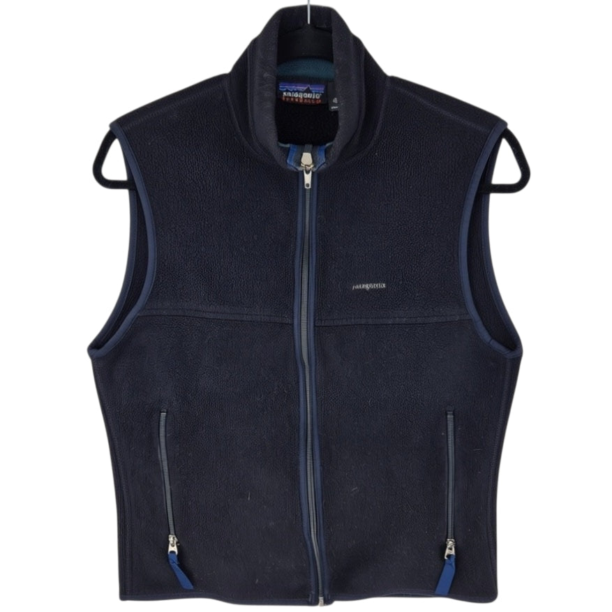 Vintage Patagonia 90's Womens Black USA Made Fleece Vest Size S