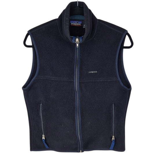 Vintage Patagonia 90's Womens Black USA Made Fleece Vest Size S