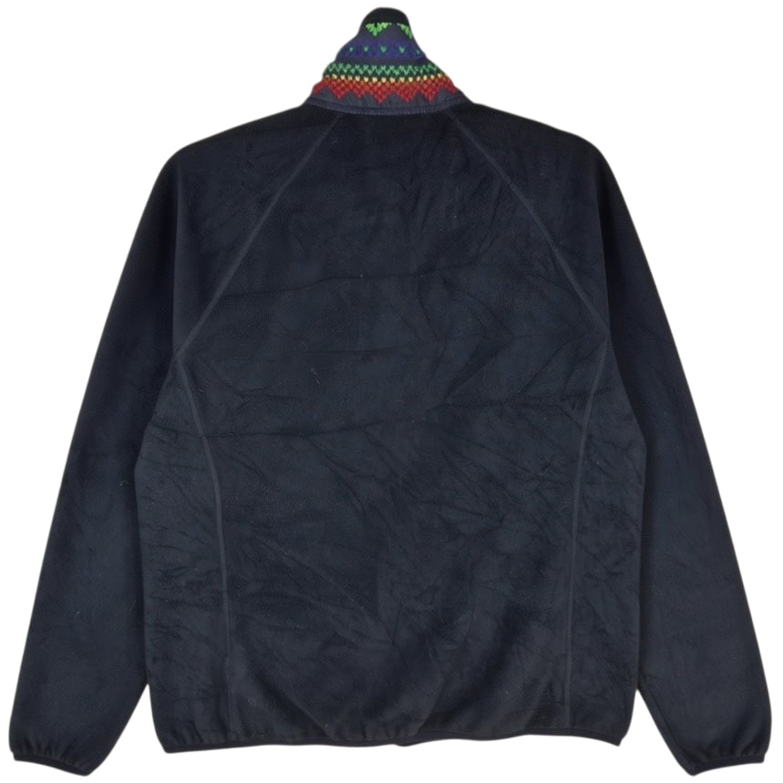 Vintage Ralph Lauren Green Label Womens Black Fleece Zip Jumper Size L