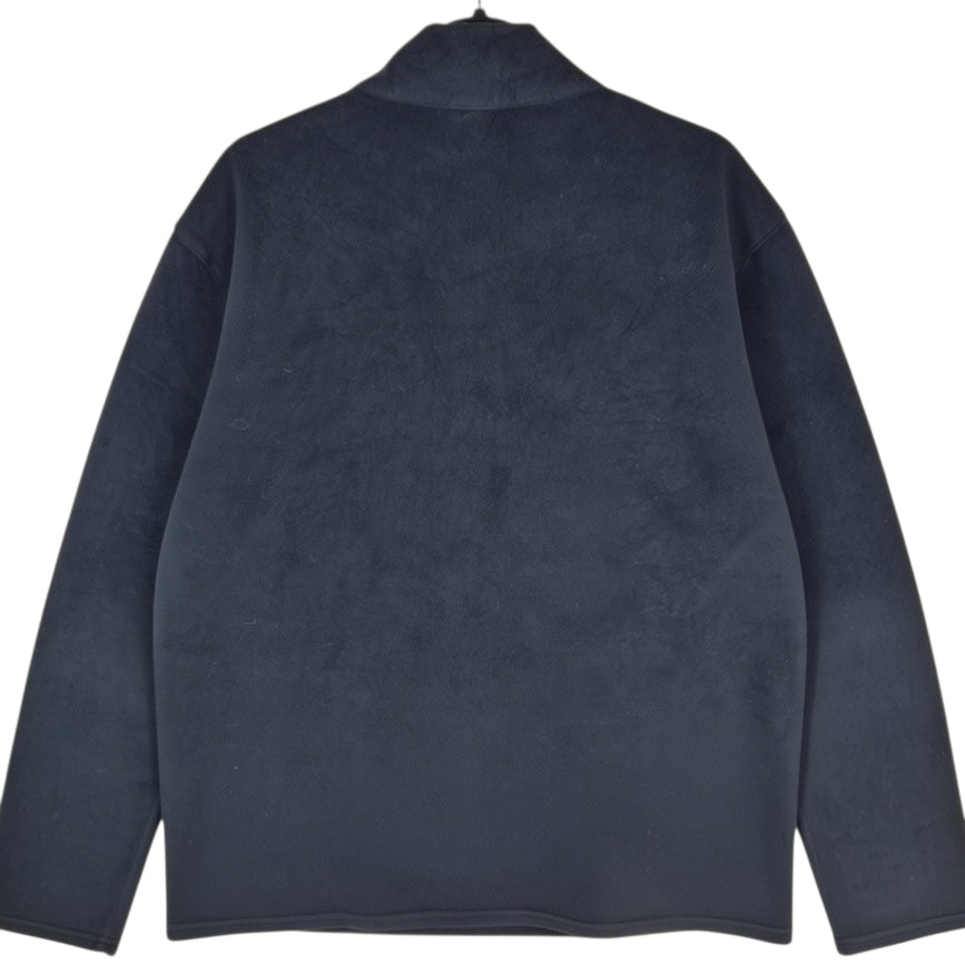 Reebok Black Quarter Zip Fleece Jumper Size XL