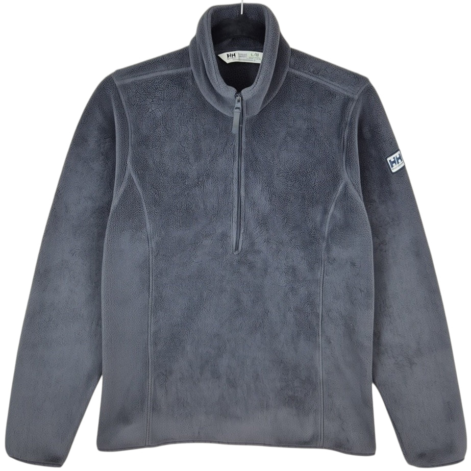 Helly Hansen Womens Dark Grey Quarter Zip Fleece Jumper Size L