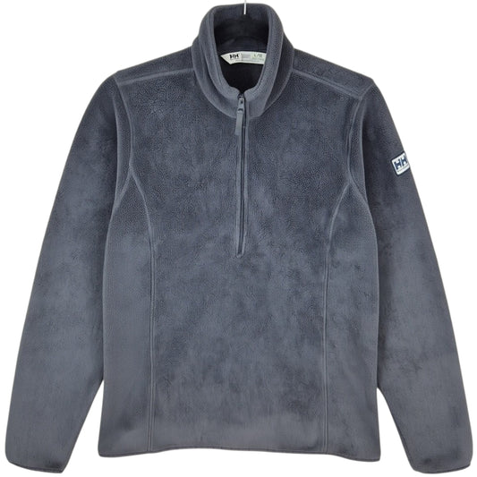 Helly Hansen Womens Dark Grey Quarter Zip Fleece Jumper Size L