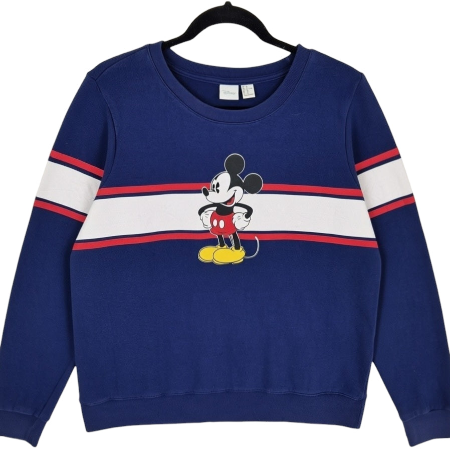 Disney Mickey Mouse Dark Blue Crewneck Sweater Size XL