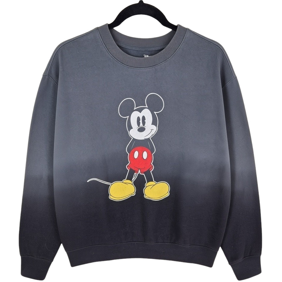 Disney Mickey Mouse Dark Grey Crewneck Sweater Size M