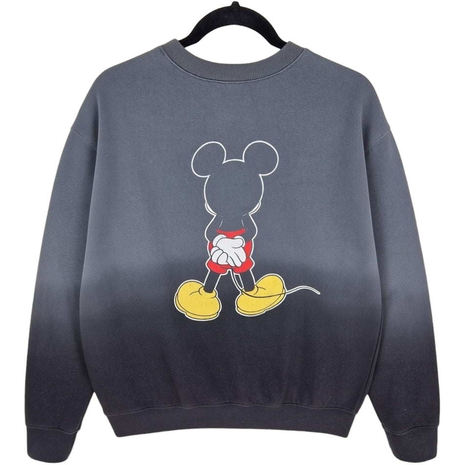 Disney Mickey Mouse Dark Grey Crewneck Sweater Size M