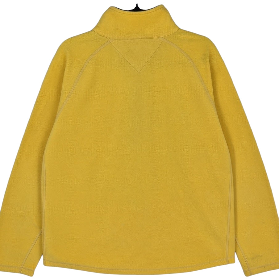 Tommy Hilfiger Yellow Quarter Zip Fleece Jumper Size L