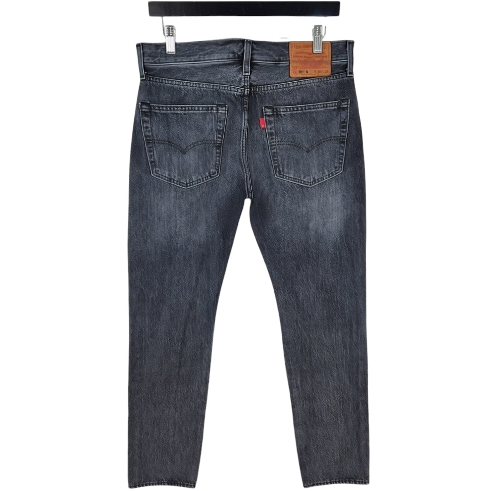 Levis Premium 501 S Jeans Grey Heavy Rigid Slim Denim W32