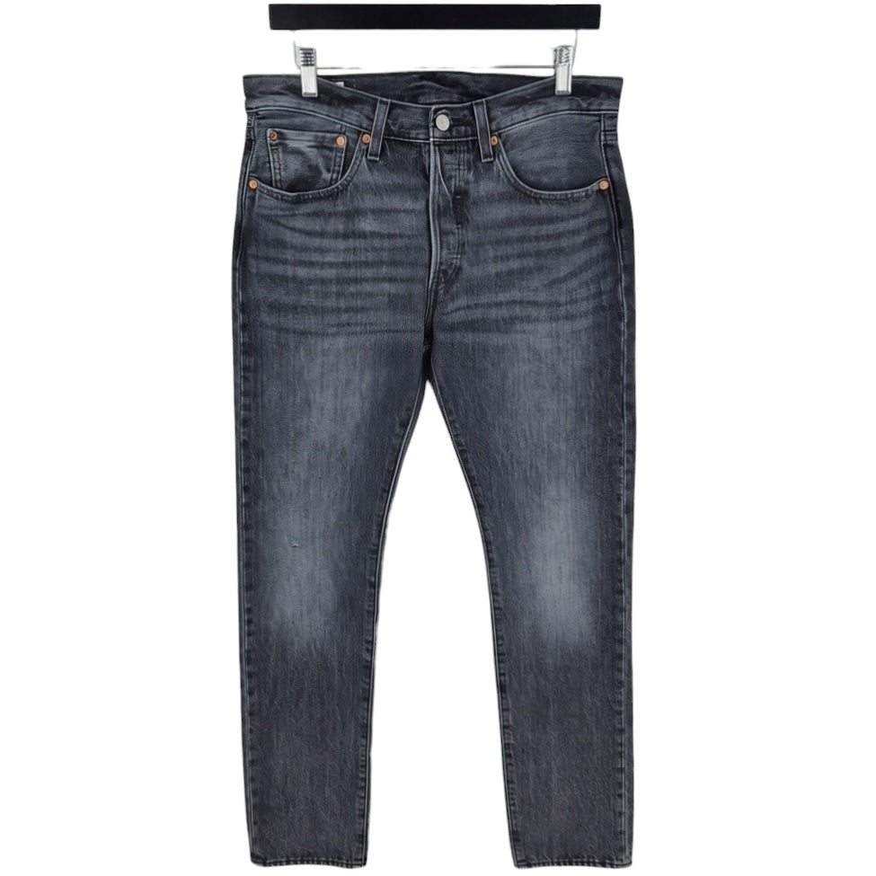 Levis Premium 501 S Jeans Grey Heavy Rigid Slim Denim W32