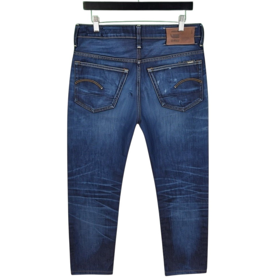 G Star Raw Jeans Dark Blue Straight Leg Denim W32