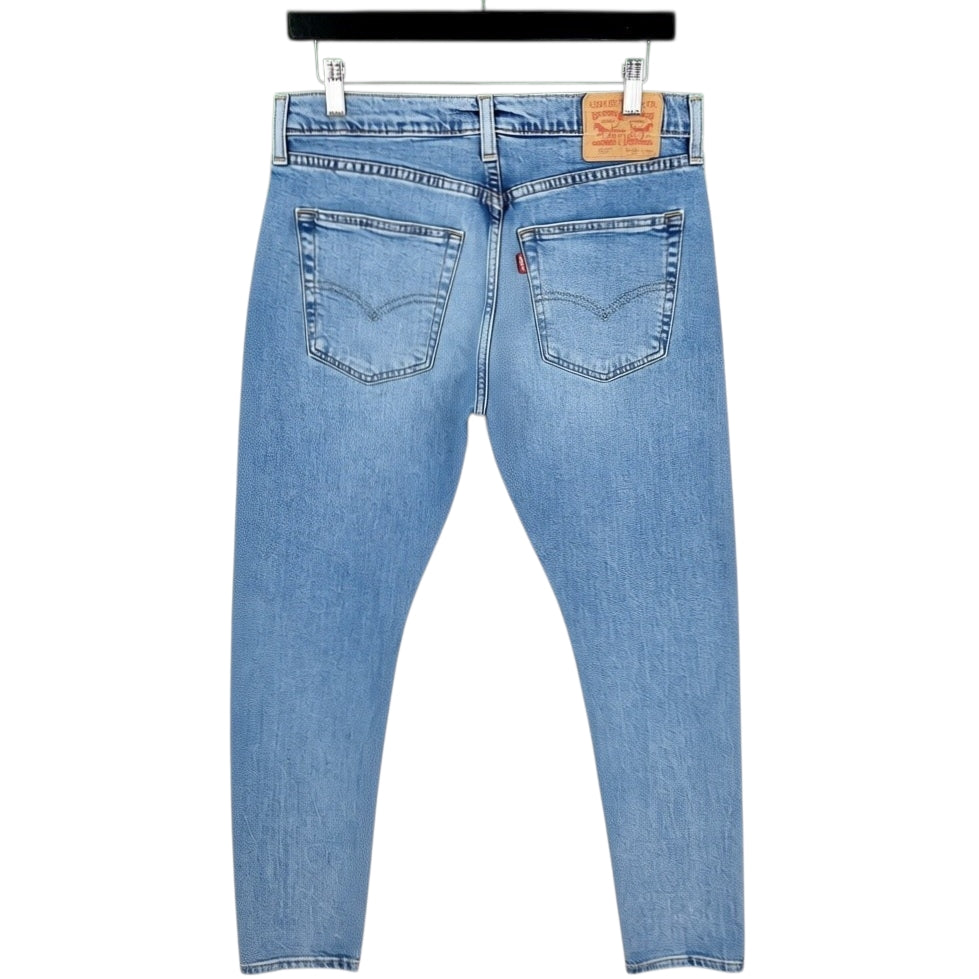Levis 512 Jeans Light Blue Slim Distressed Denim W32