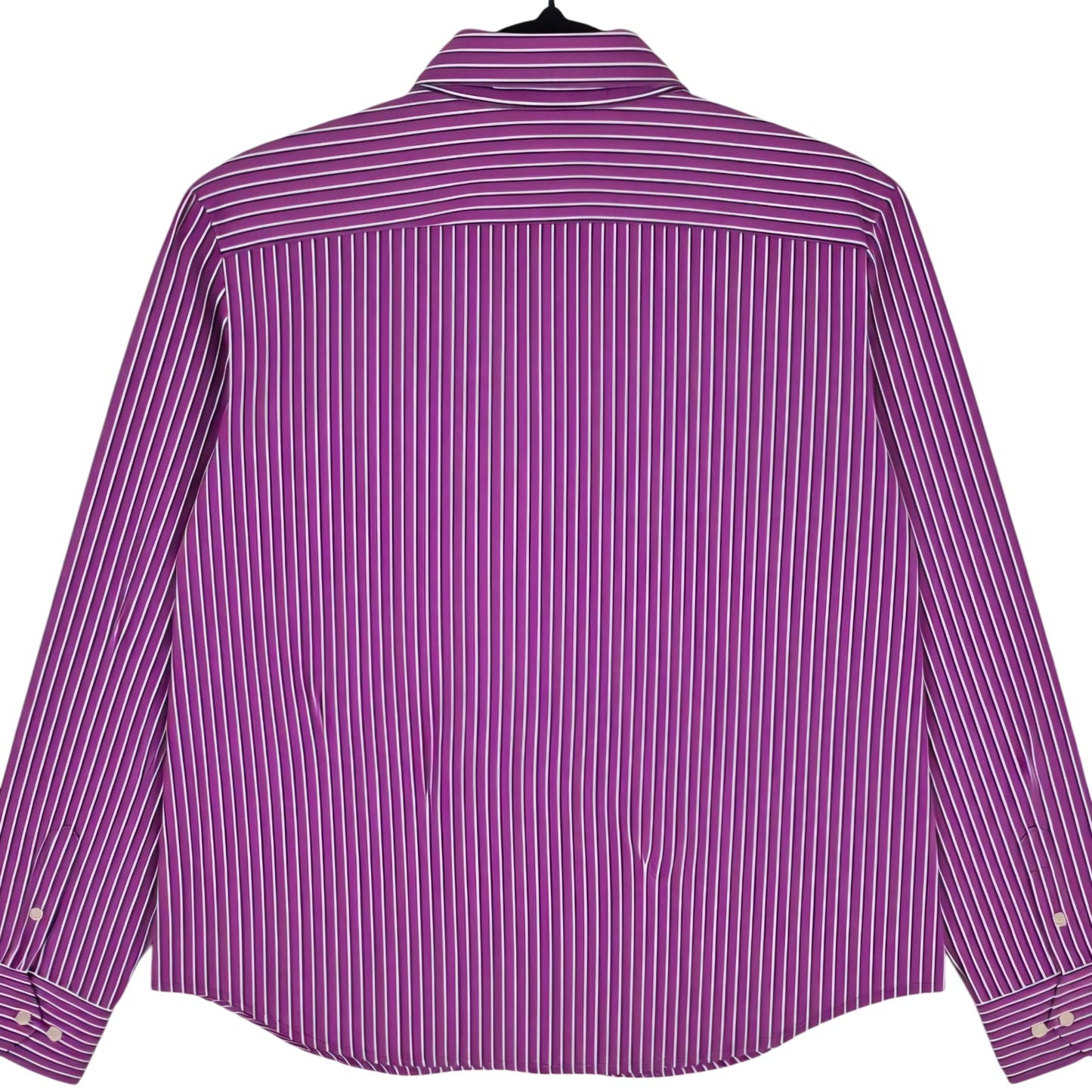 Vintage Ralph Lauren Green Label Womens Purple Striped Dress Shirt Size L