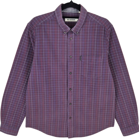 Ben Sherman Dark Burgundy Dress Shirt Size M