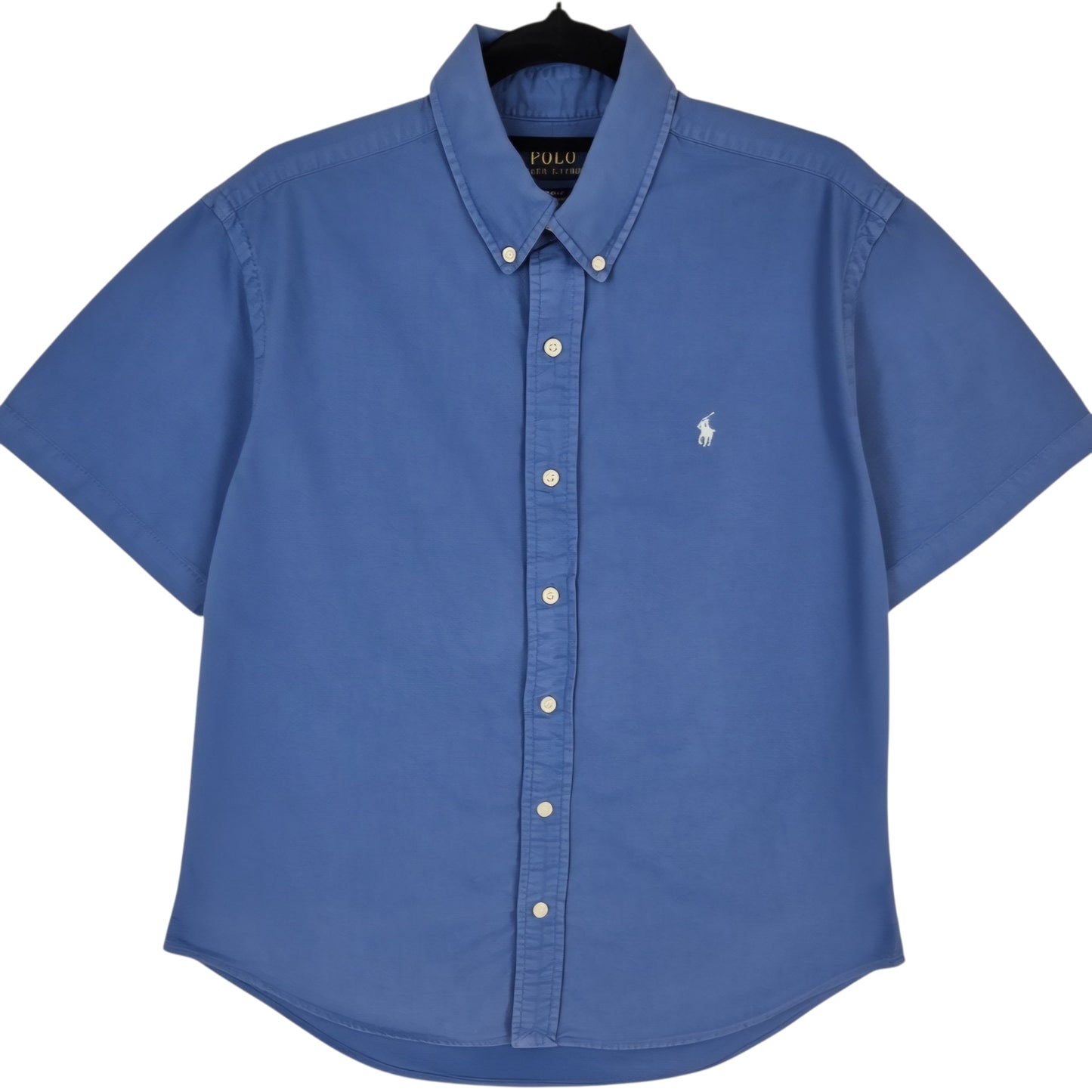 Polo Ralph Lauren Blue Slim Fit Short Sleeve Button Shirt Size S