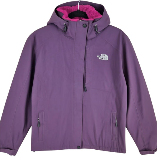 The Nort Face Womens Purple Fleece Insulated Nylon Jacket Size L