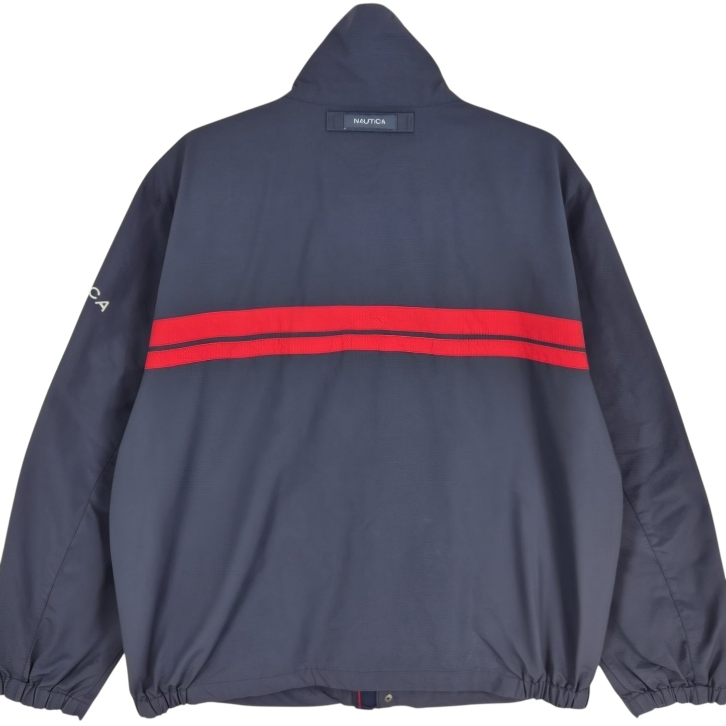Nautica Black Windbreaker Jacket Size XL