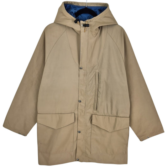 Vintage The North Face 80's Brown Nylon Trench Coat Jacket Size L