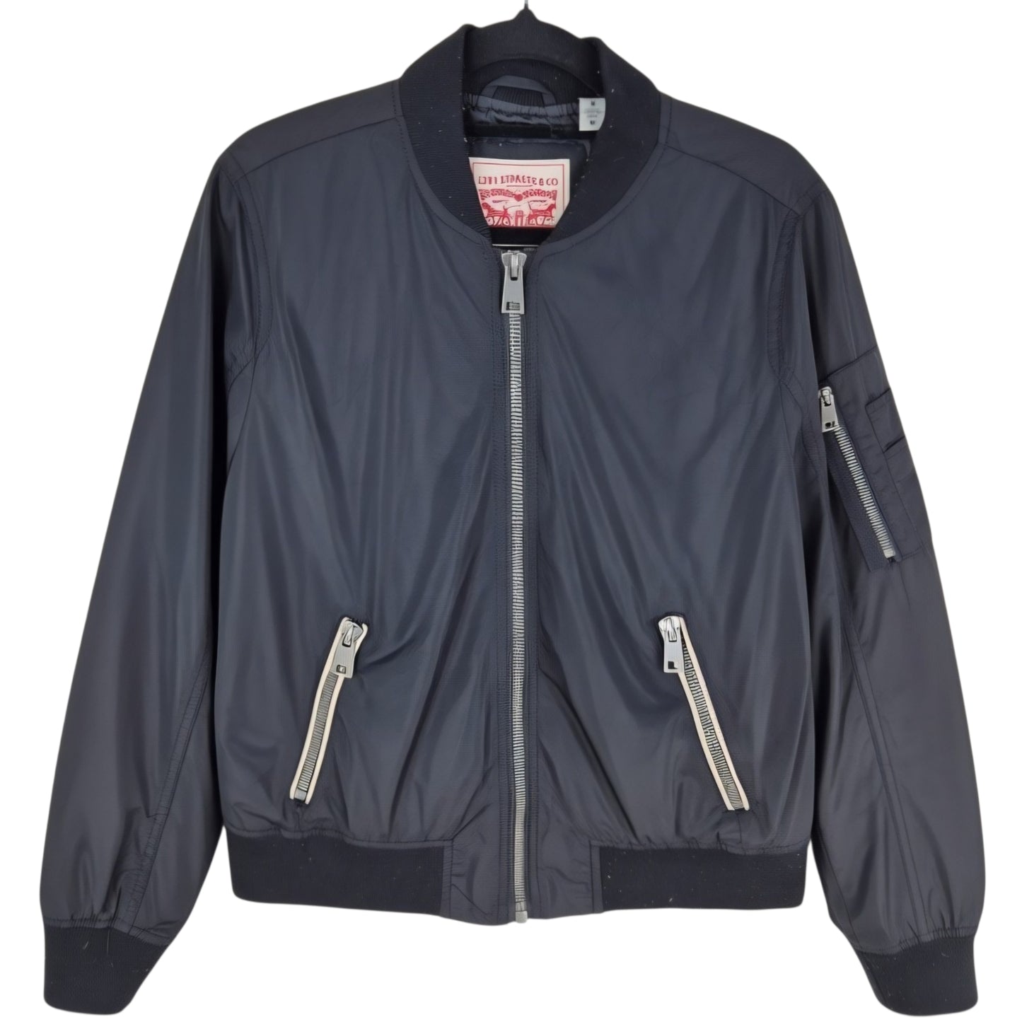 Levis Black Slim Bomber Jacket Size M
