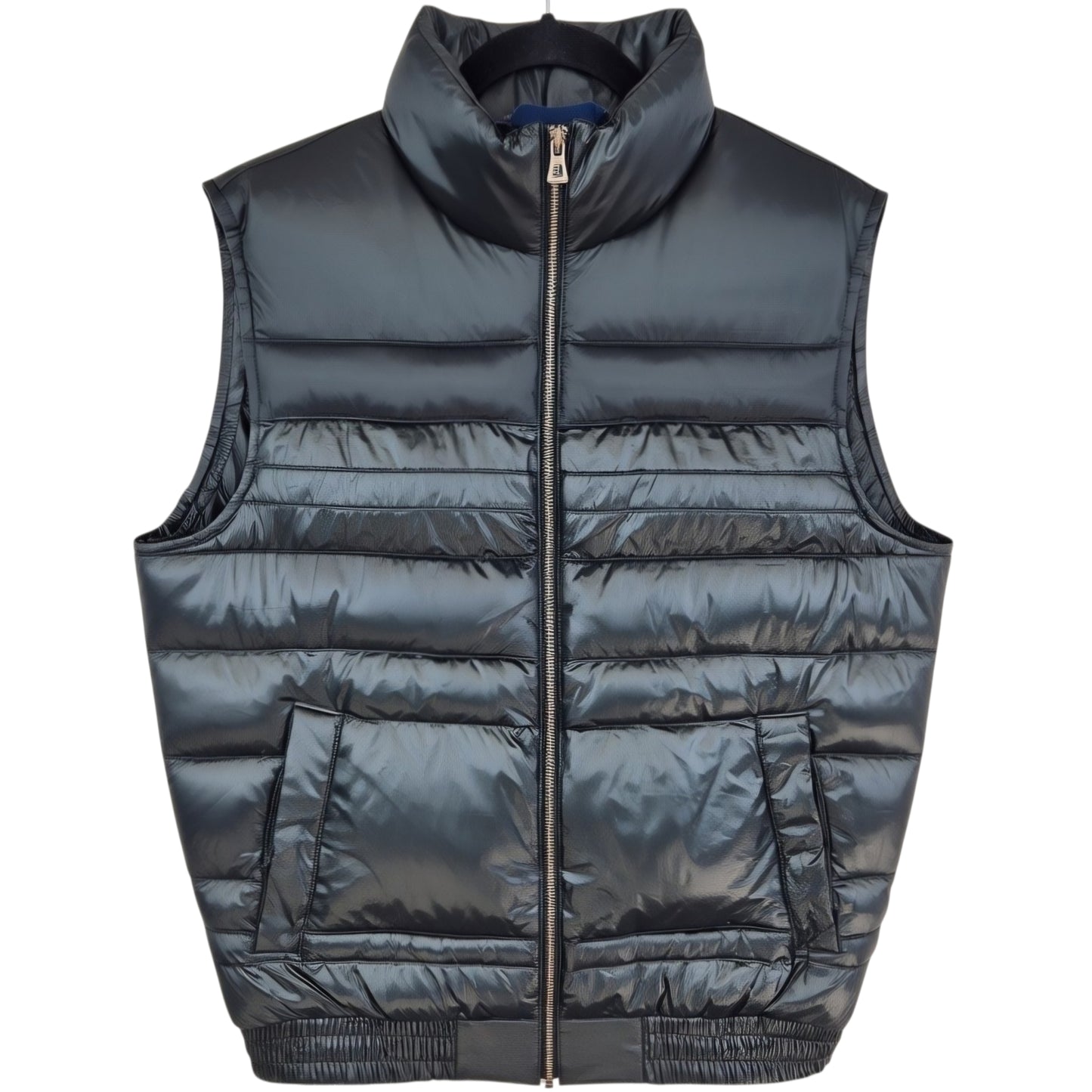 Hugo Boss Orange Black Puffer Vest Size XL