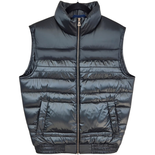 Hugo Boss Orange Black Puffer Vest Size XL