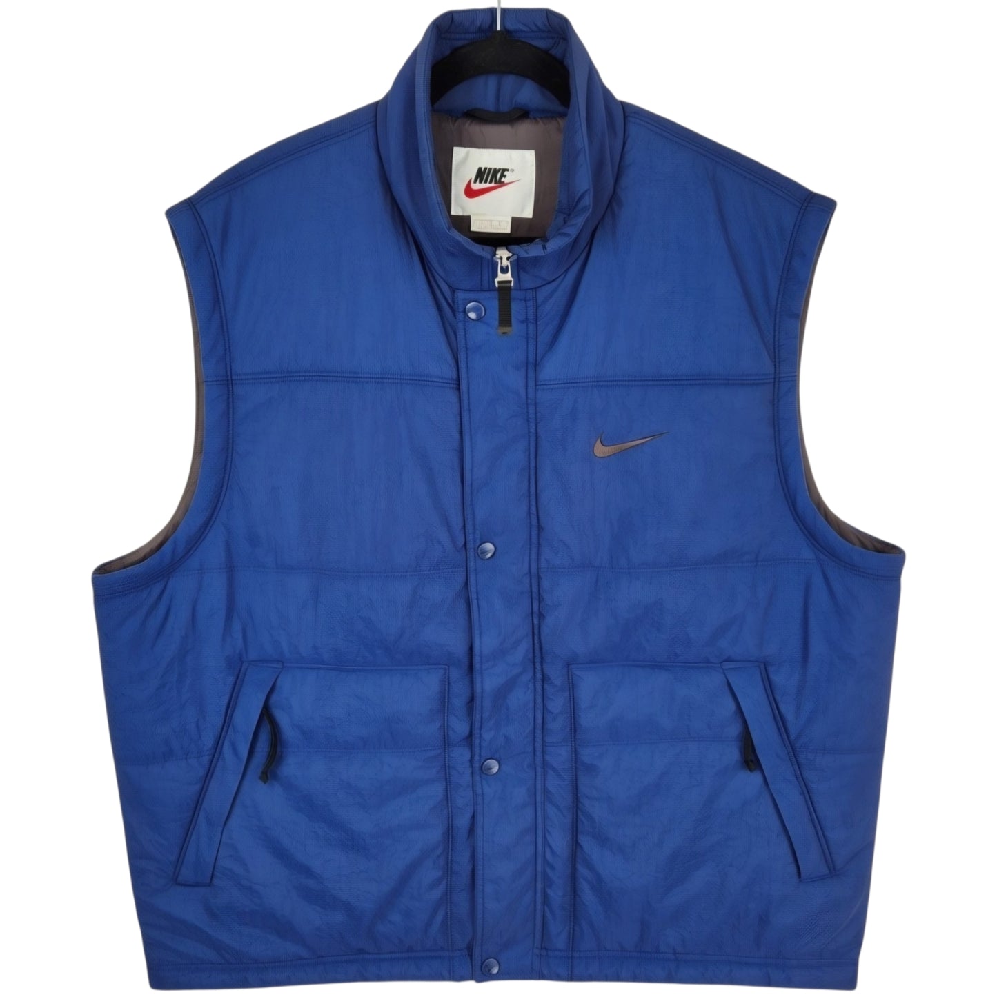 Vintage Nike 90's Dark Blue Padded Vest Size L