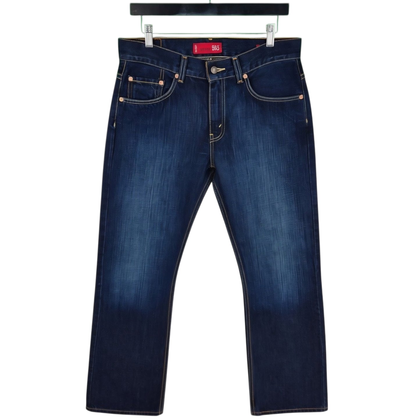 Vintage Levis 503 Jeans 2000's Dark Blue Slight Bootcut Denim W32