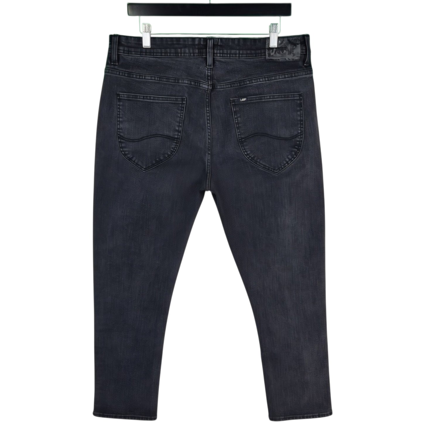 Lee Jeans Black Regular Fit Stretch Denim W35