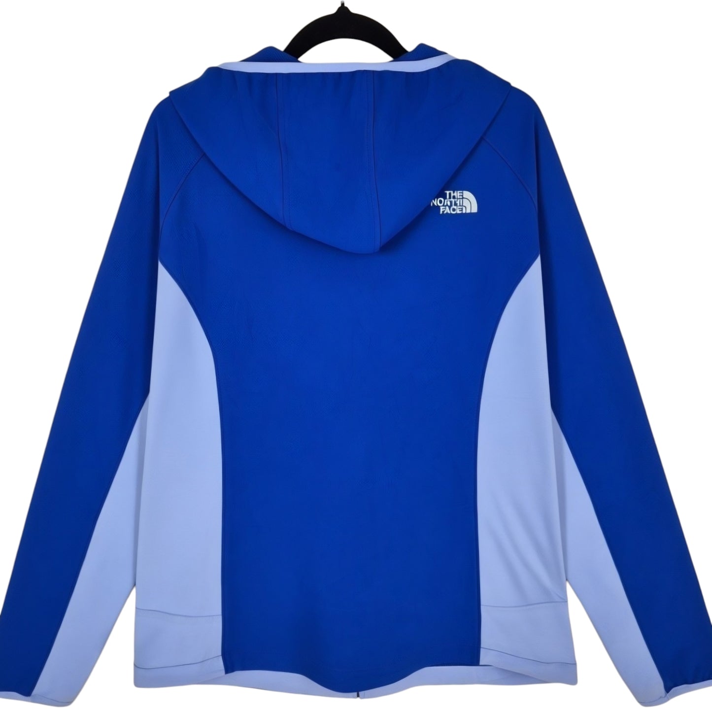 The North Face Womens Blue Hooded Stretchy Zip Jacket Size XL