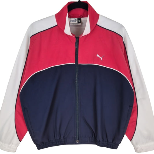 Vintage Puma 90's Womens Black Red & White Zip Jacket Size M