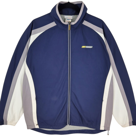 Vintage Reebok 2000's Dark Blue Light Zip Jacket Size M