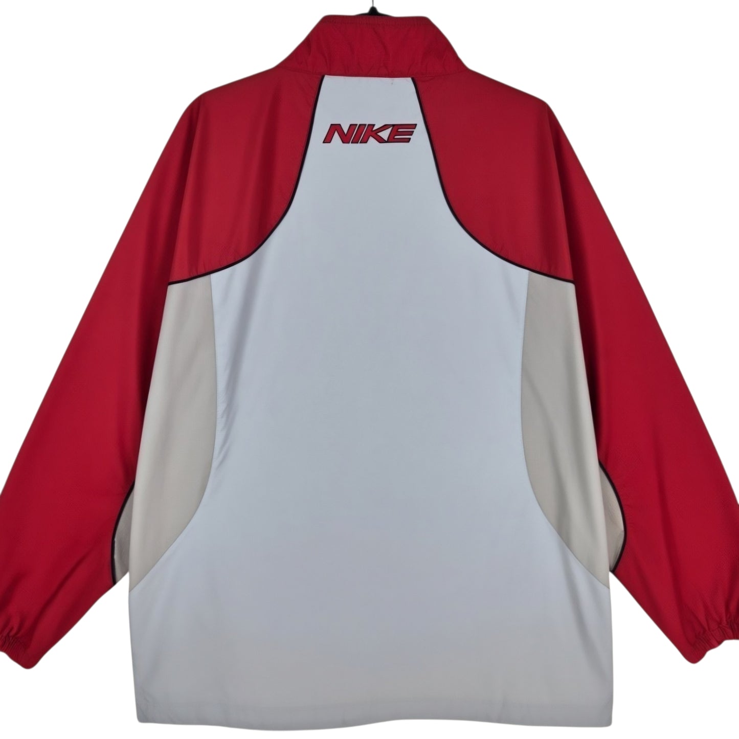 Vintage Nike 2000's Grey & Red Spray Jacket Size 2XL