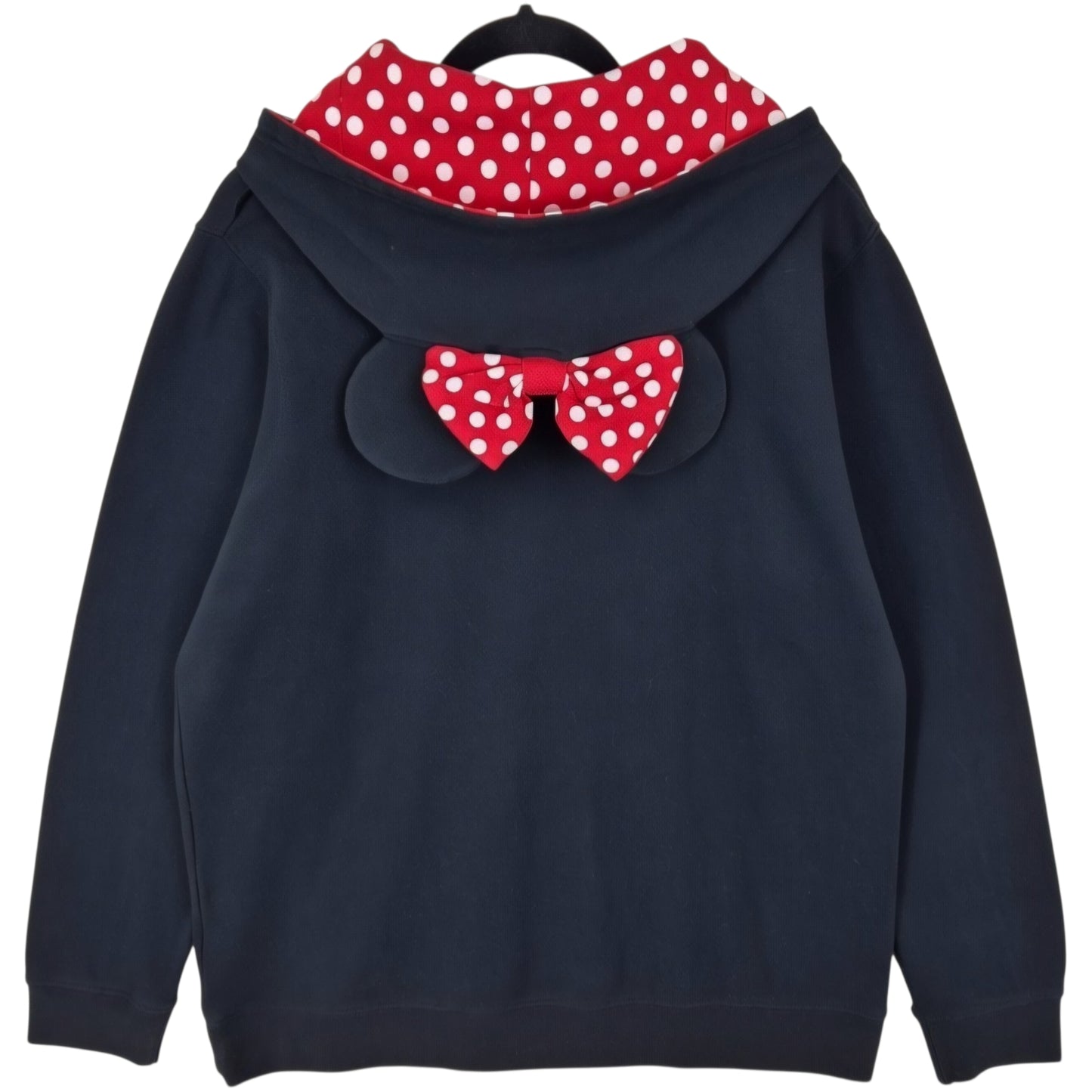 Disney Minnie Mouse Womens Black Hoodie Size XL