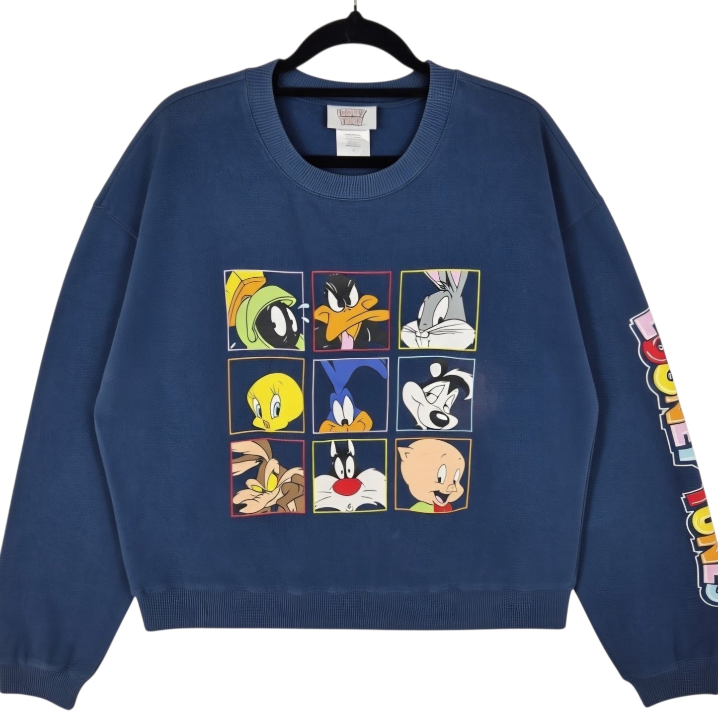 Looney Tunes Dark Blue Crewneck Sweater Size L