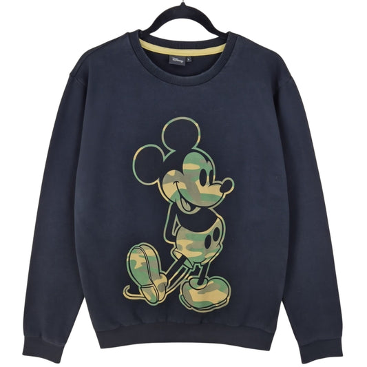 Disney Mickey Mouse Black Crewneck Sweater Size L