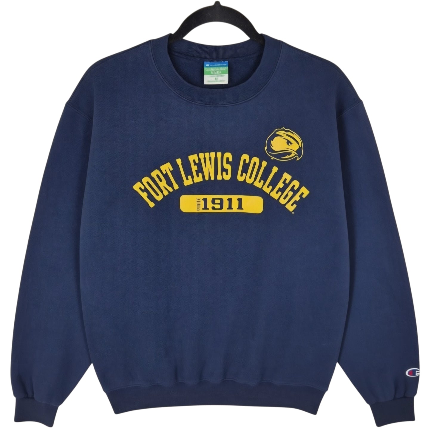 Champion Fort Lewis College Dark Blue Crewneck Sweater Size M