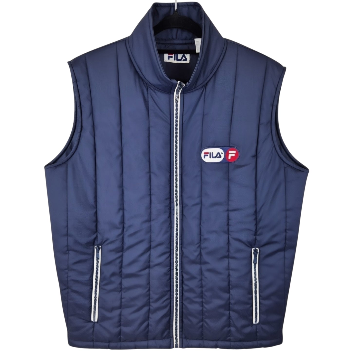 Vintage FILA 90's Dark Blue Padded Vest Size M