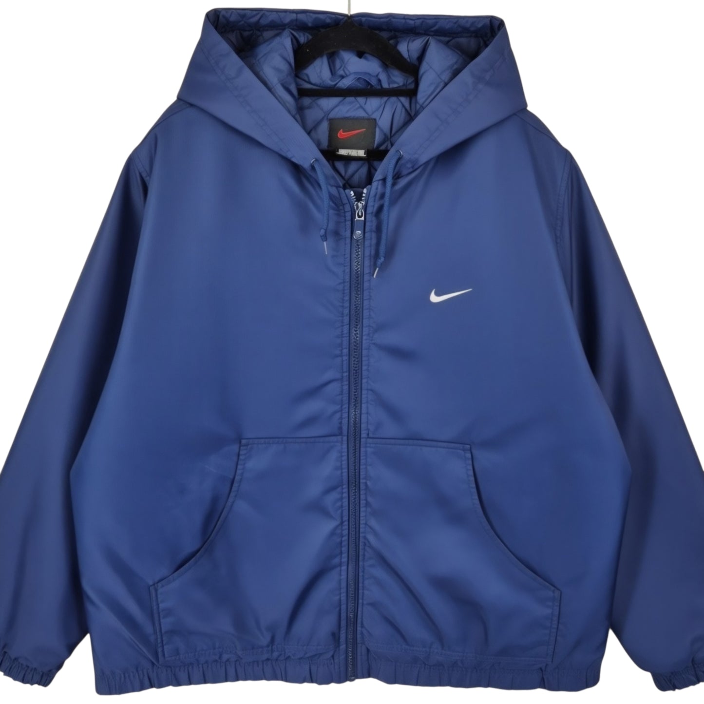 Vintage Nike 90's Womens Dark Blue Padded Nylon Jacket Size XL