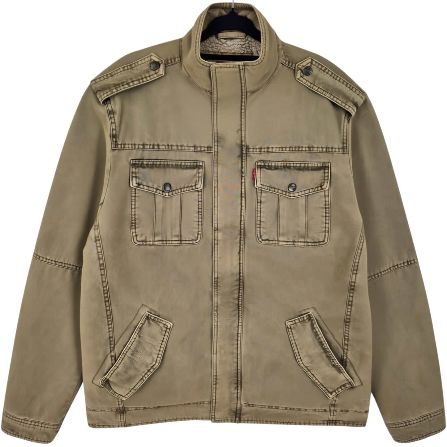 Levis Brown Heavy Fleece Insulated Jacket Size L
