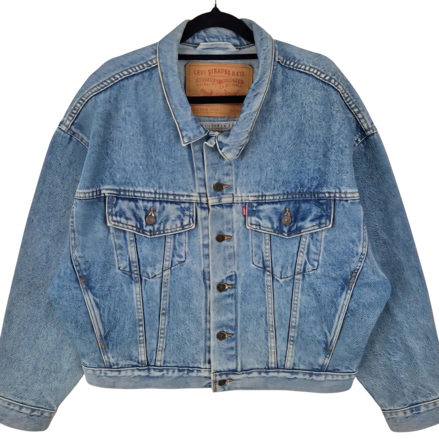 Vintage Levis 90's Blue Heavy USA Made Denim Jacket Size M