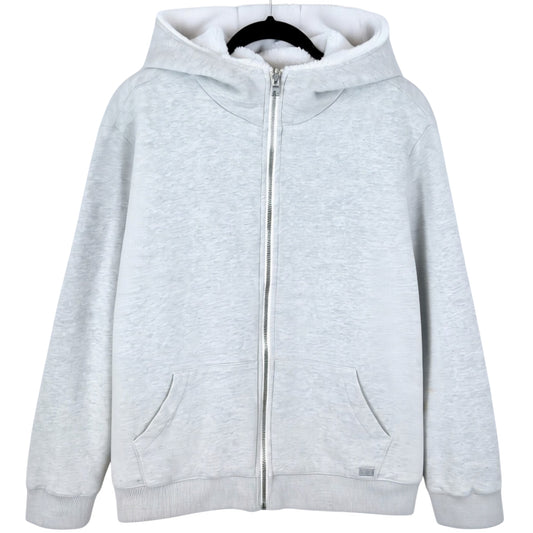 Armani Exchange Light Grey Quilted Hoodie Size M