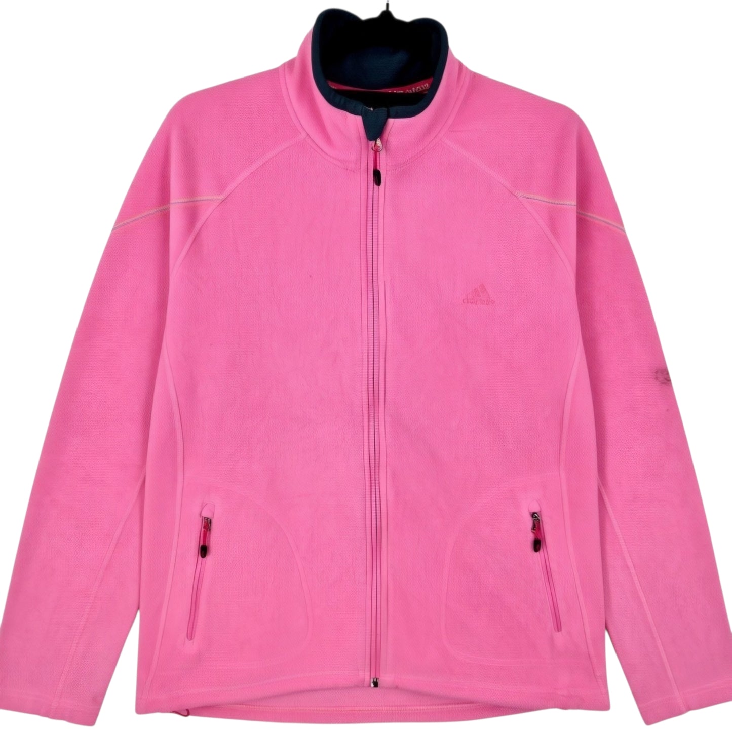 Adidas Womens Pink Fleece Zip Jumper Size XL
