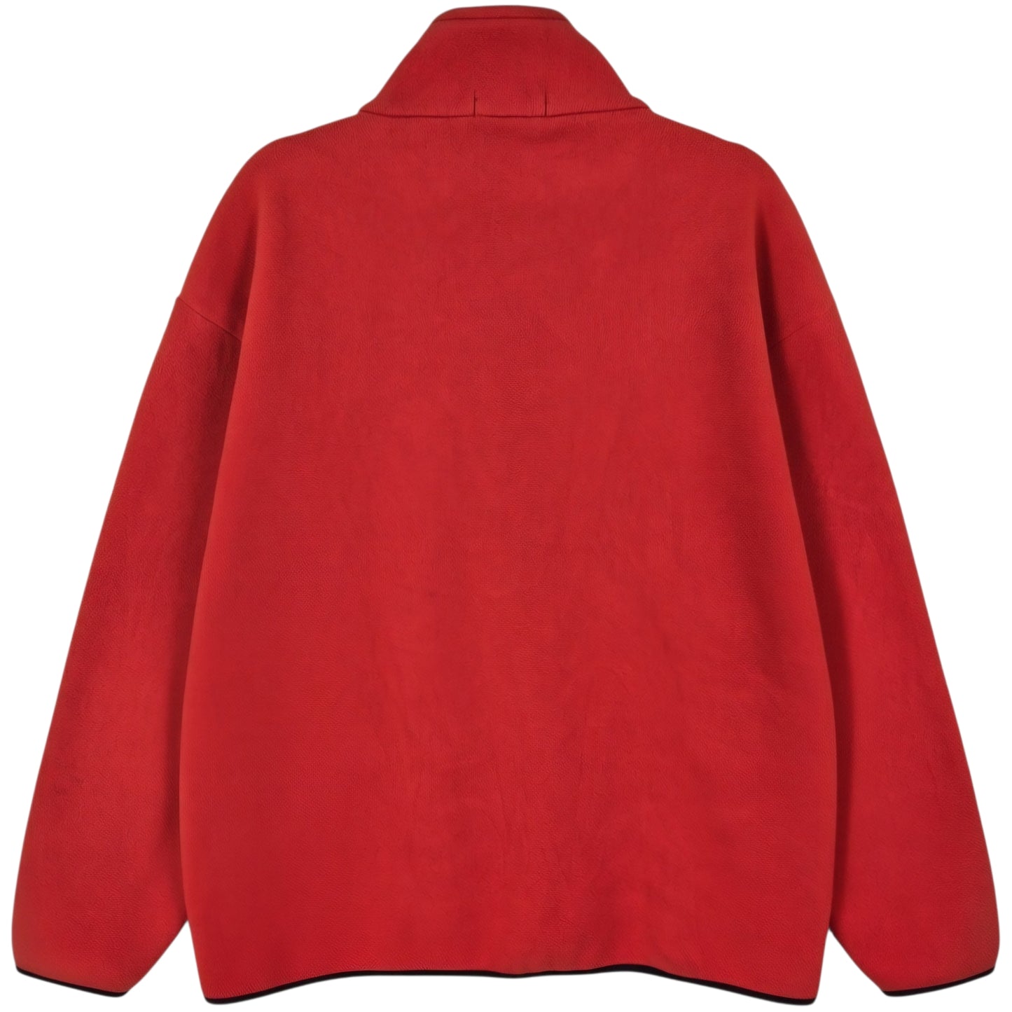 Nautica Bright Orange Quarter Zip Fleece Jumper Size XL