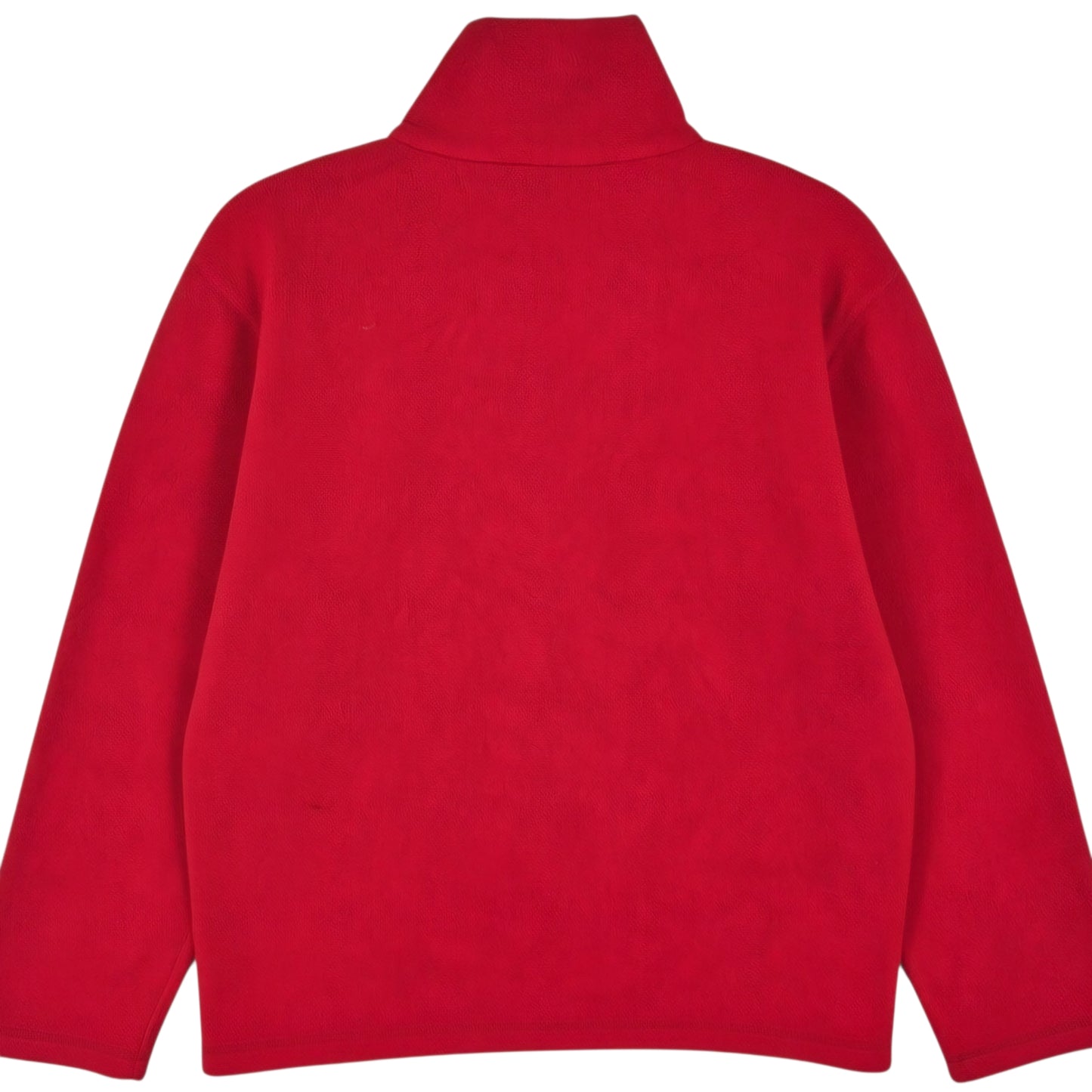 Vintage Tommy Hilfiger Womens Red Quarter Zip Fleece Jumper Size M