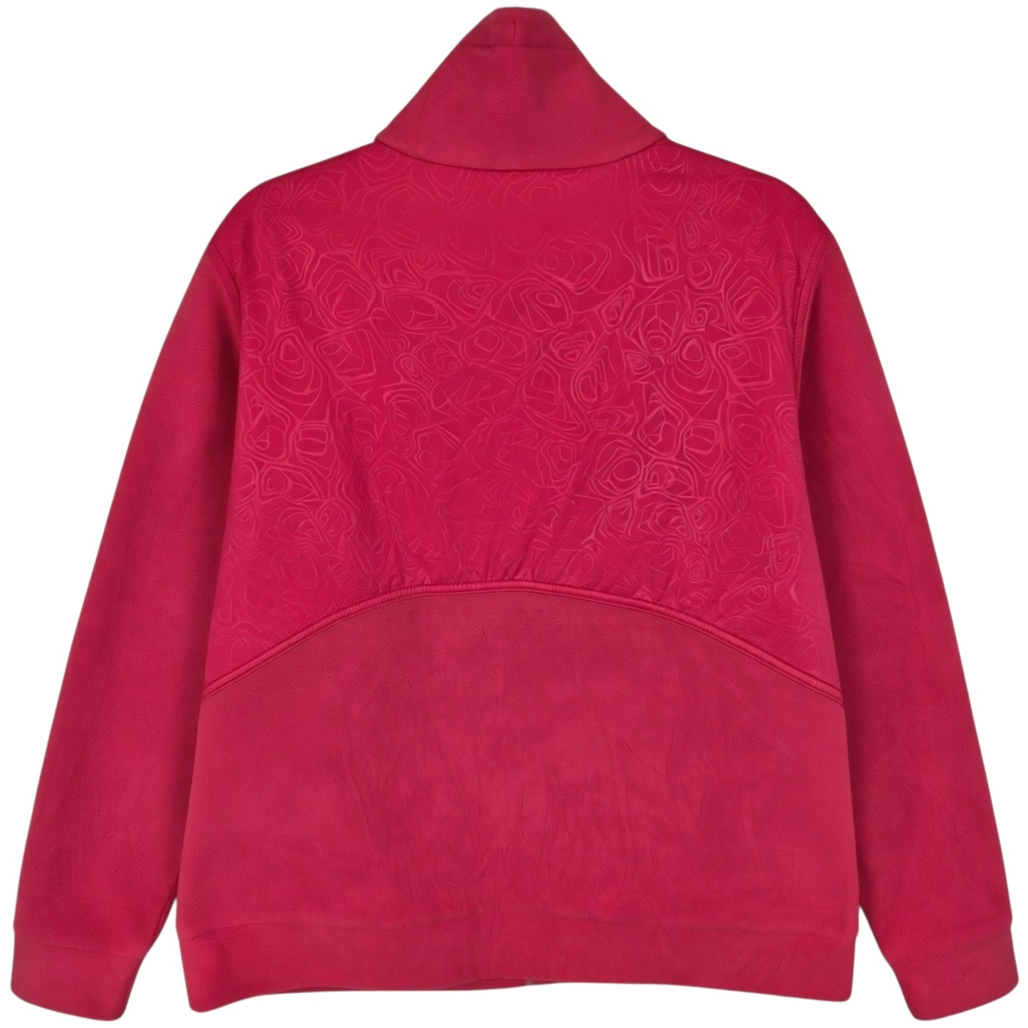 Reebok Womens Hot Pink Fleece Zip Jumper Size XL