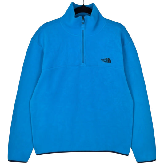 The North Face Light Blue Quarter Zip Fleece Jumper Size L