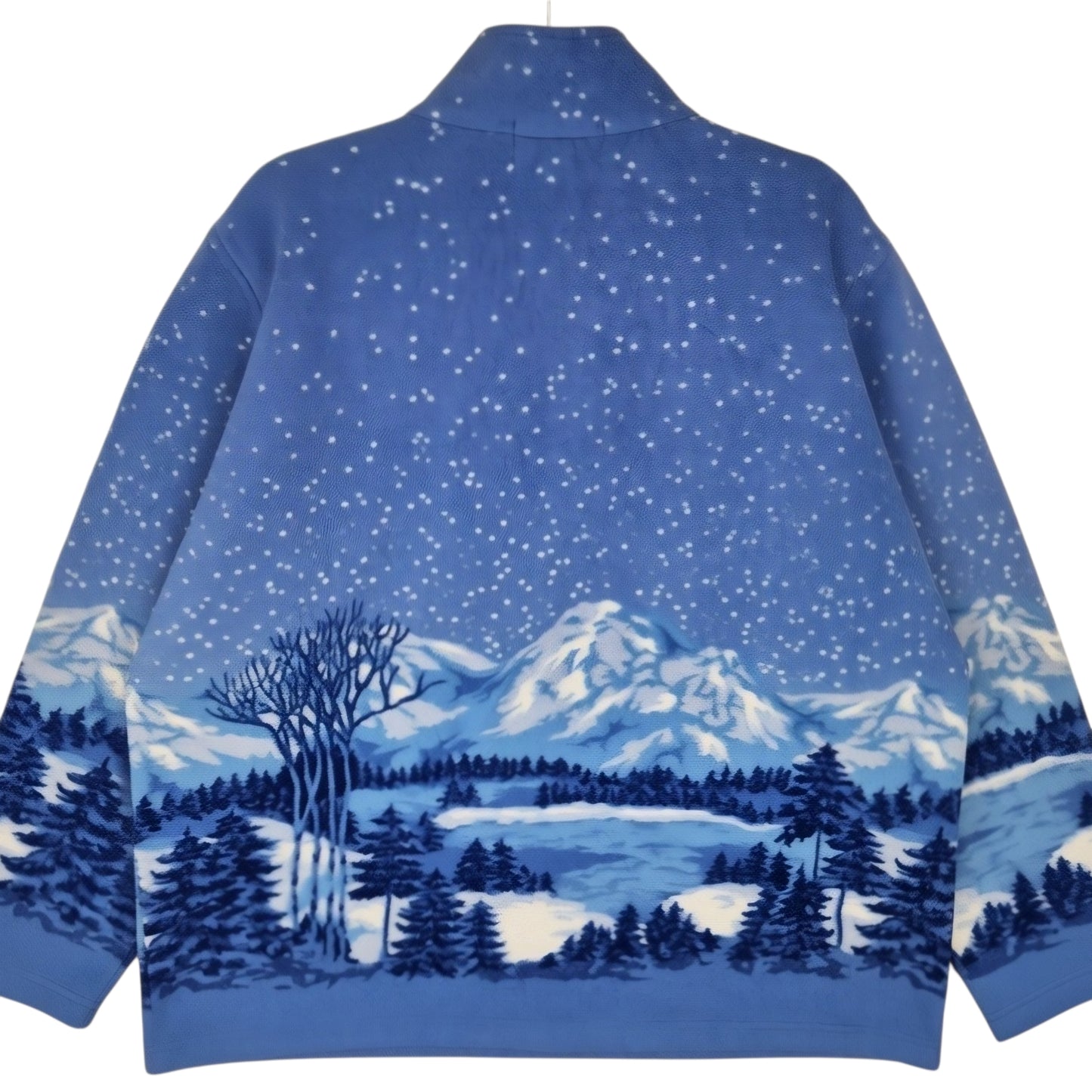 Tradition Country Collection Womens Blue Quarter Zip Fleece Jumper Size L