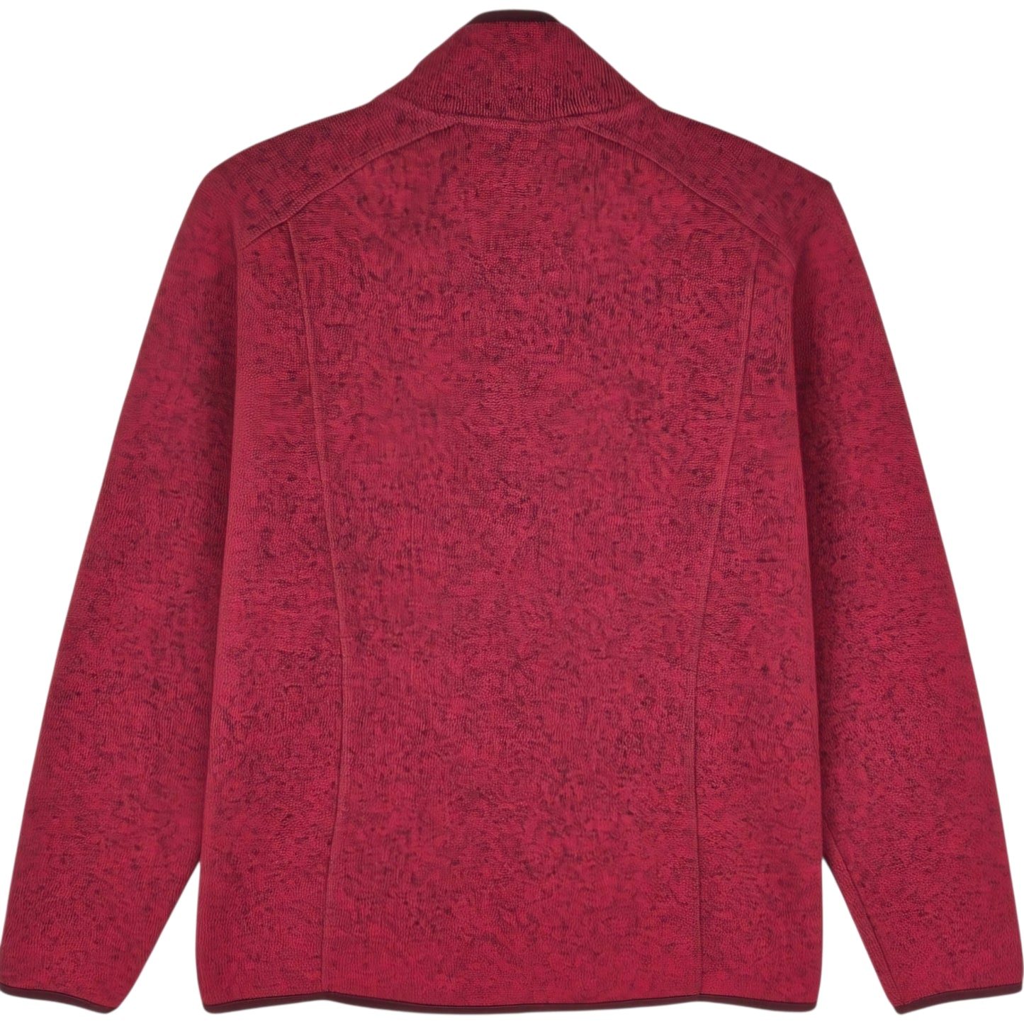 LL Bean Womens Red Fleece Zip Jumper Size M