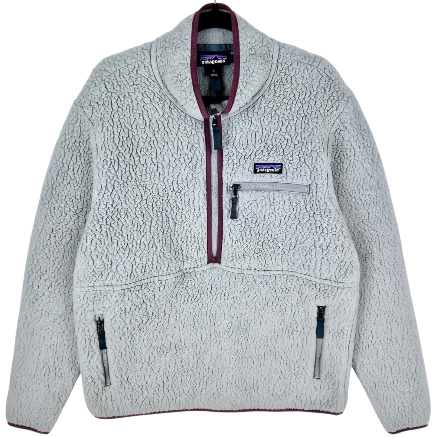 Patagonia Grey Half Zip Fleece Jumper Size L