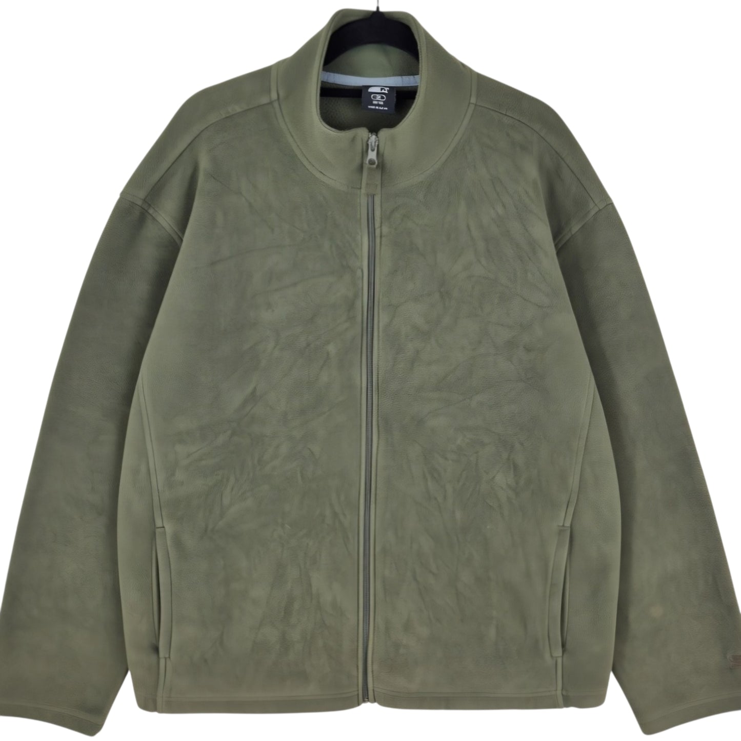 Vintage Starter Olive Green Fleece Zip Jumper Size XL